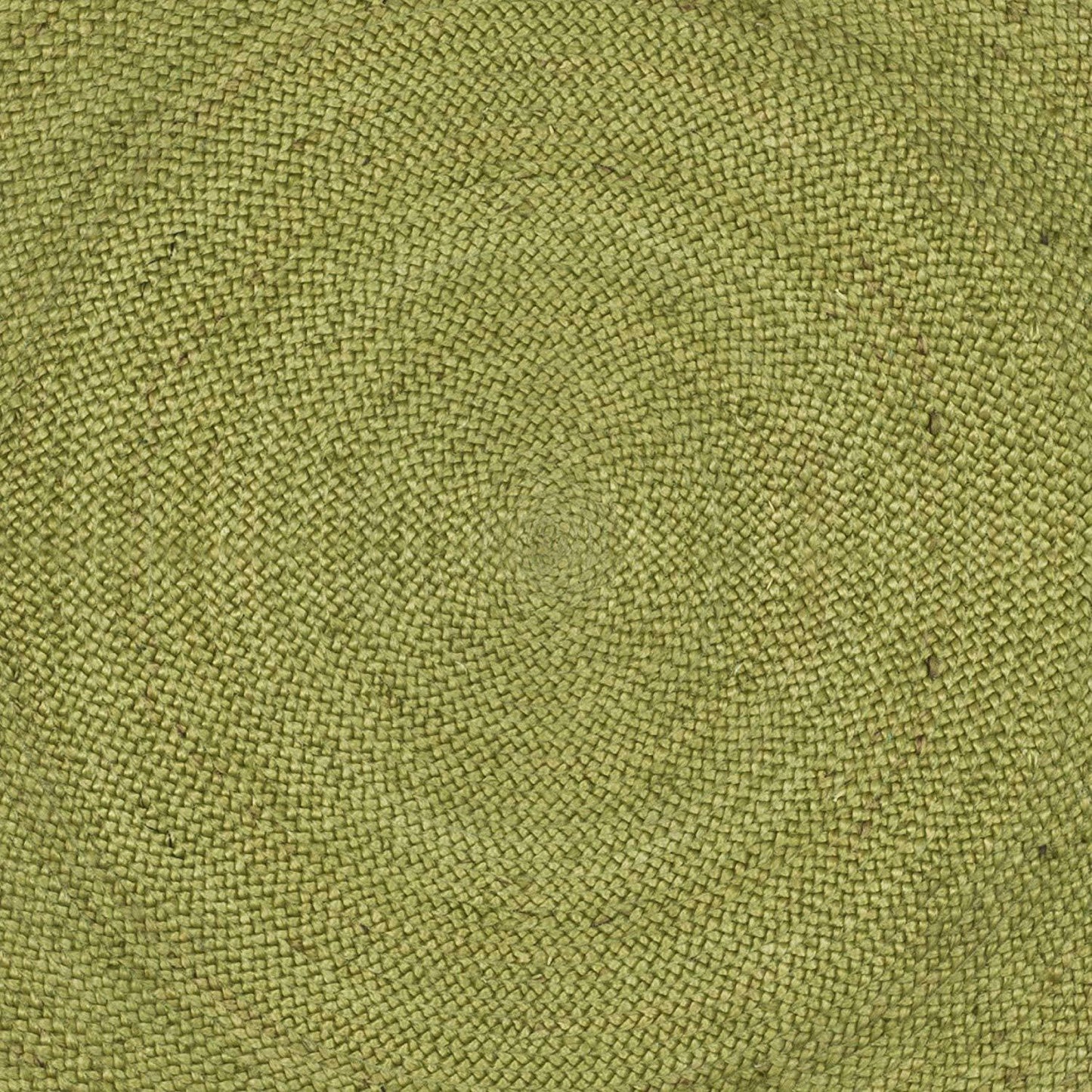 Ripaz Vogue - Jute Area Rug Round Hand Braided Farmhouse Jute Door Mat Green with Beige Border